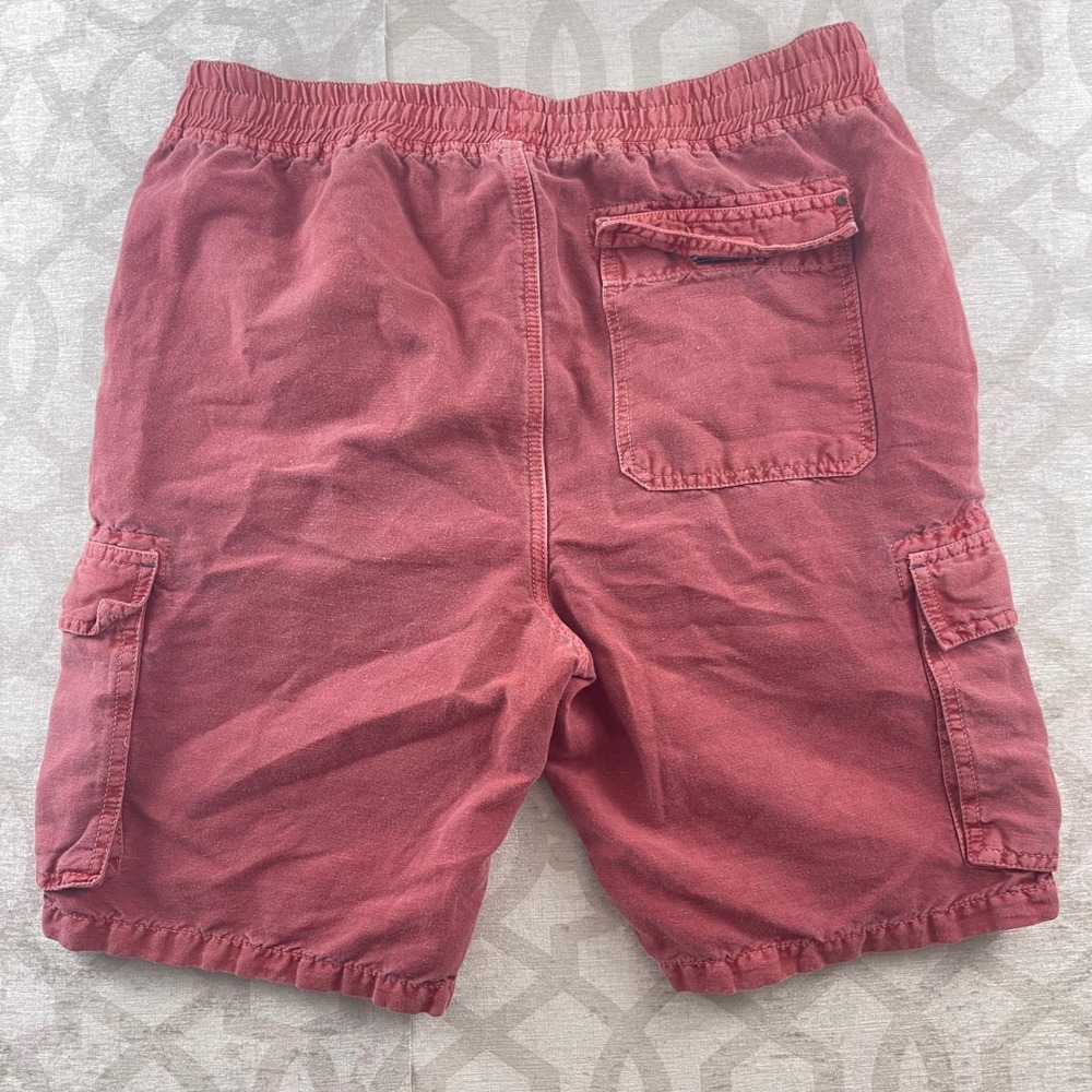 Men's Cargo Shorts - Washed Red - Picture 8 of 8